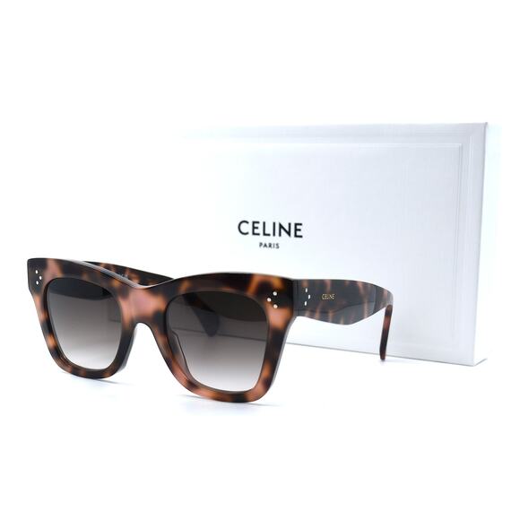 NEW CELINE CL4004IN 55K PINK HAVANA GREY GRADIENT WOMEN'S SUNGLASSES AUTHENTIC